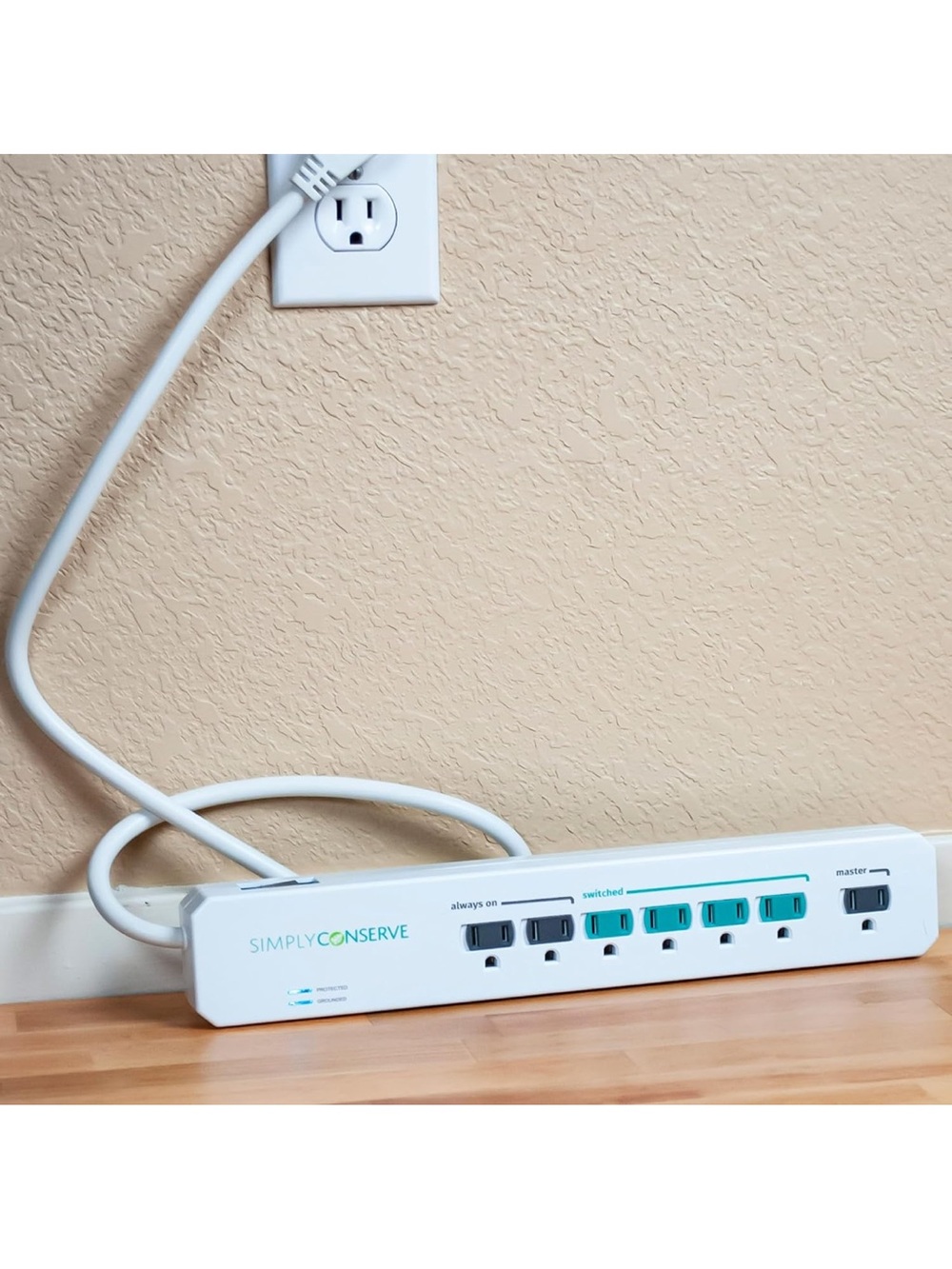 Energy-Saving Surge Protector Power Strip for Conserving Electricity on Devices - Picture 7 of 12